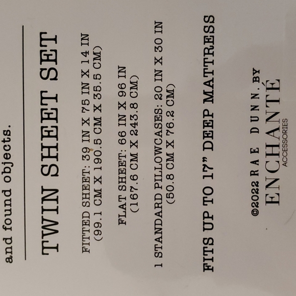 Rae Dunn sugar skull twin sheet set - Picture 5 of 5